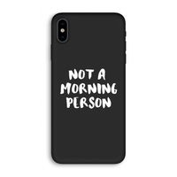 Morning person: iPhone X Biologisch afbreekbaar hoesje