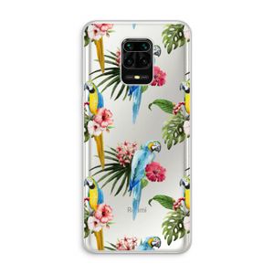 Kleurrijke papegaaien: Xiaomi Redmi Note 10 Lite Transparant Hoesje