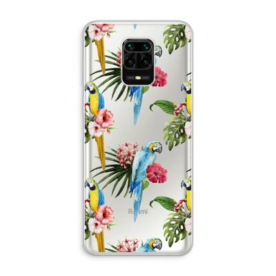 Kleurrijke papegaaien: Xiaomi Redmi Note 10 Lite Transparant Hoesje