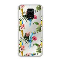 Kleurrijke papegaaien: Xiaomi Redmi Note 10 Lite Transparant Hoesje