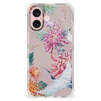 iPhone 16 Case Anti-shock Bird Flowers