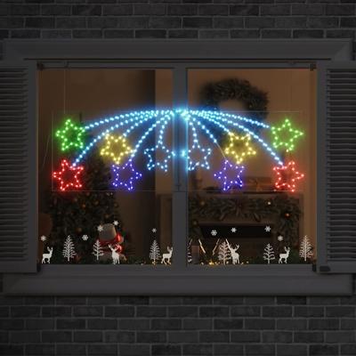 Kerstster met 432 LED Multikleur 180 x 57 cm PVC