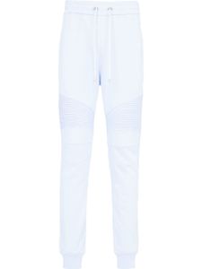 Balmain pantalon de jogging à lien de resserrage - Bleu