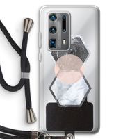 Creatieve toets: Huawei P40 Pro Plus Transparant Hoesje met koord