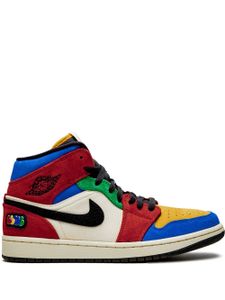 Jordan baskets montantes Air Jordan 1 Mid blue the great - fearless - Rouge