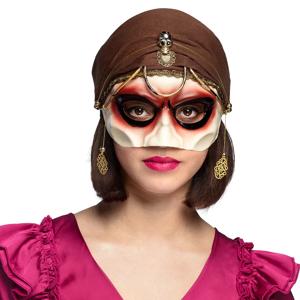 Verkleed oogmasker waarzegster - zigeuner - volwassenen - Carnaval/Halloween masker