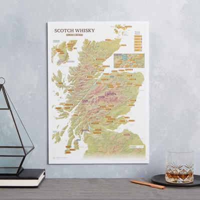 Scratch Map Scotch Whisky Collect & Scratch | Maps International