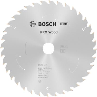 Bosch Accessoires Cirkelzaagblad ACCU Standard for Wood 165x20/16x1.5/1.0x36T - 2608837686