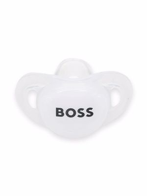 BOSS Kidswear tétine à logo imprimé - Blanc BOSS Kidswear tétine à logo imprimé - Blanc