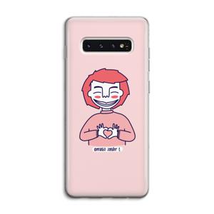 Hartje: Samsung Galaxy S10 4G Transparant Hoesje