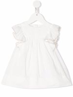 Chloé Kids robe évasée à fleurs brodées - Blanc - thumbnail