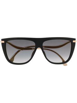 Jimmy Choo Eyewear lunettes de soleil Suvis à monture oversize - Noir