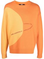 Karl Lagerfeld pull Mars à logo - Orange