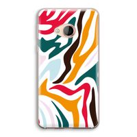Colored Zebra: HTC U Play Transparant Hoesje
