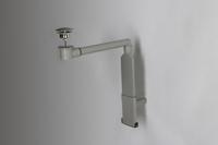 Forzalaqua Ruimtebesparend Sifon Incl. Plug Uni Push To Open Geborsteld RVS