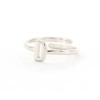 Imotionals Ring Letter D Zilver
