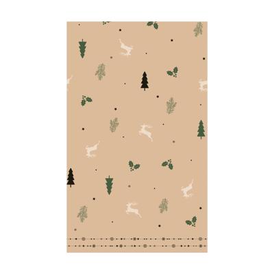 Duni tafellaken natural yuletid 220cm