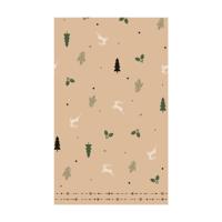 Duni tafellaken natural yuletid 220cm