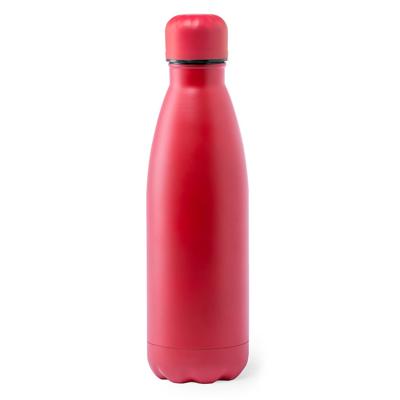 RVS waterfles/drinkfles rood met schroefdop - 790 ml - Sportfles - Bidon - extra groot