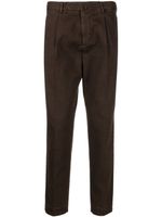 Dell'oglio pantalon fuselé à petits carreaux - Marron