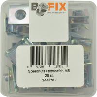 Bofix Speednut met schroefdraad m6 (25 stuks)