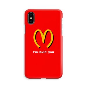 I'm lovin' you: iPhone Xs Volledig Geprint Hoesje