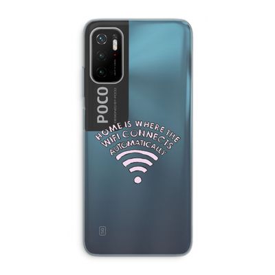 Home Is Where The Wifi Is: Xiaomi Poco M3 Pro 5G Transparant Hoesje