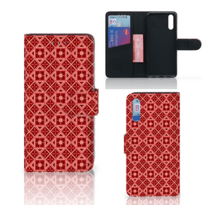 Huawei P20 Telefoon Hoesje Batik Rood