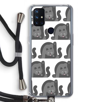 Cats: OnePlus Nord N10 5G Transparant Hoesje met koord