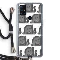 Cats: OnePlus Nord N10 5G Transparant Hoesje met koord