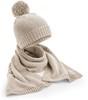 Beechfield CB401 Knitted Scarf and Beanie Gift Set - Oatmeal Fleck - One Size