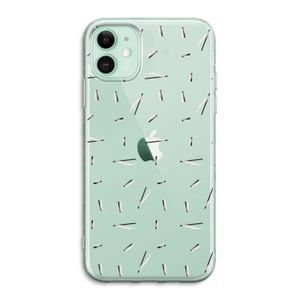 Hipster stripes: iPhone 11 Transparant Hoesje