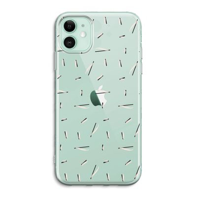 Hipster stripes: iPhone 11 Transparant Hoesje