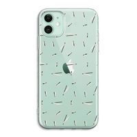 Hipster stripes: iPhone 11 Transparant Hoesje