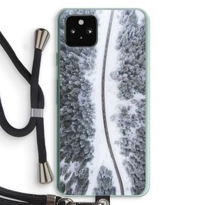 Snøfall: Pixel 5a 5G Transparant Hoesje met koord