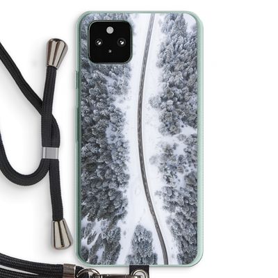 Snøfall: Pixel 5a 5G Transparant Hoesje met koord