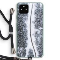 Snøfall: Pixel 5a 5G Transparant Hoesje met koord