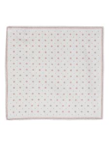 Eleventy floral-print cotton-wool scarf - Gris