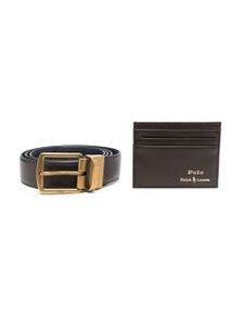 Polo Ralph Lauren coffret cadeaux porte-cartes et ceinture - Marron