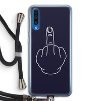 F**k U: Samsung Galaxy A50 Transparant Hoesje met koord