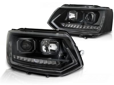 Tuning-Tec Koplampen dagrijlicht voor VW T5 2010-2015 DRL ZWART
