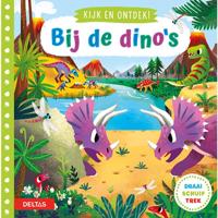 Deltas Kijk en ontdek! - bij de dino&apos;s flapjesboek