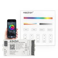 Draadloos milight touch wandpaneel & wifi controller voor RGBWW led strips - complete set