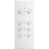 Confezione da 2 prese telecomandate per uso esterno + telecomando - GAO - 230 V - Nero