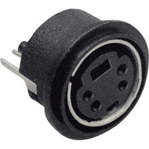 TRU COMPONENTS 1578960 Miniatuur-DIN-connector Bus, inbouw verticaal Aantal polen: 6 1 stuk(s)