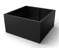Artus rechthoekige Aluminium plantenbakken Lengte: 2000 Breedte: 500 Hoogte: 600 - Geroba