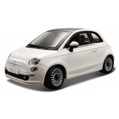 Modelauto/speelgoedauto Fiat 500 2007 - wit - schaal 1:24 Modelauto/speelgoedauto Fiat 500 2007 - wit - schaal 1:24
