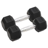 Halters 2 st 12 kg totaal gietijzer