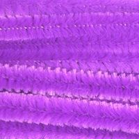 10x Paars chenille draad 14 mm x 50 cm - thumbnail