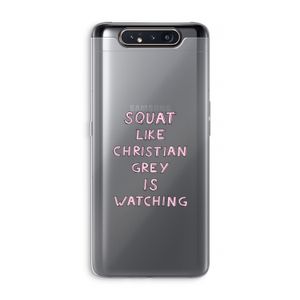 Christian Grey: Samsung Galaxy A80 Transparant Hoesje